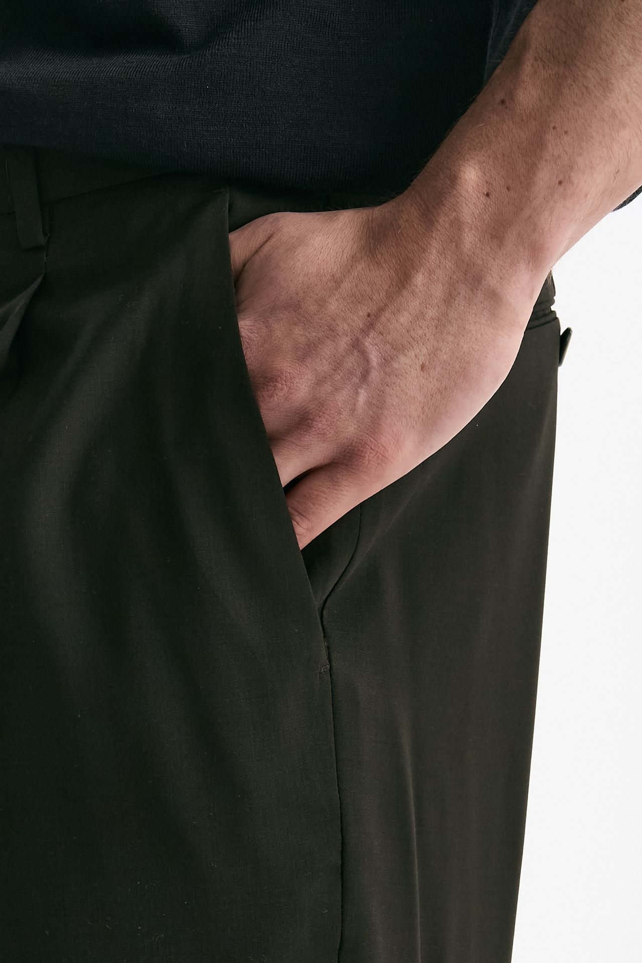 Pantalone in lana ferma UNION marrone uomo Pt torino - 6