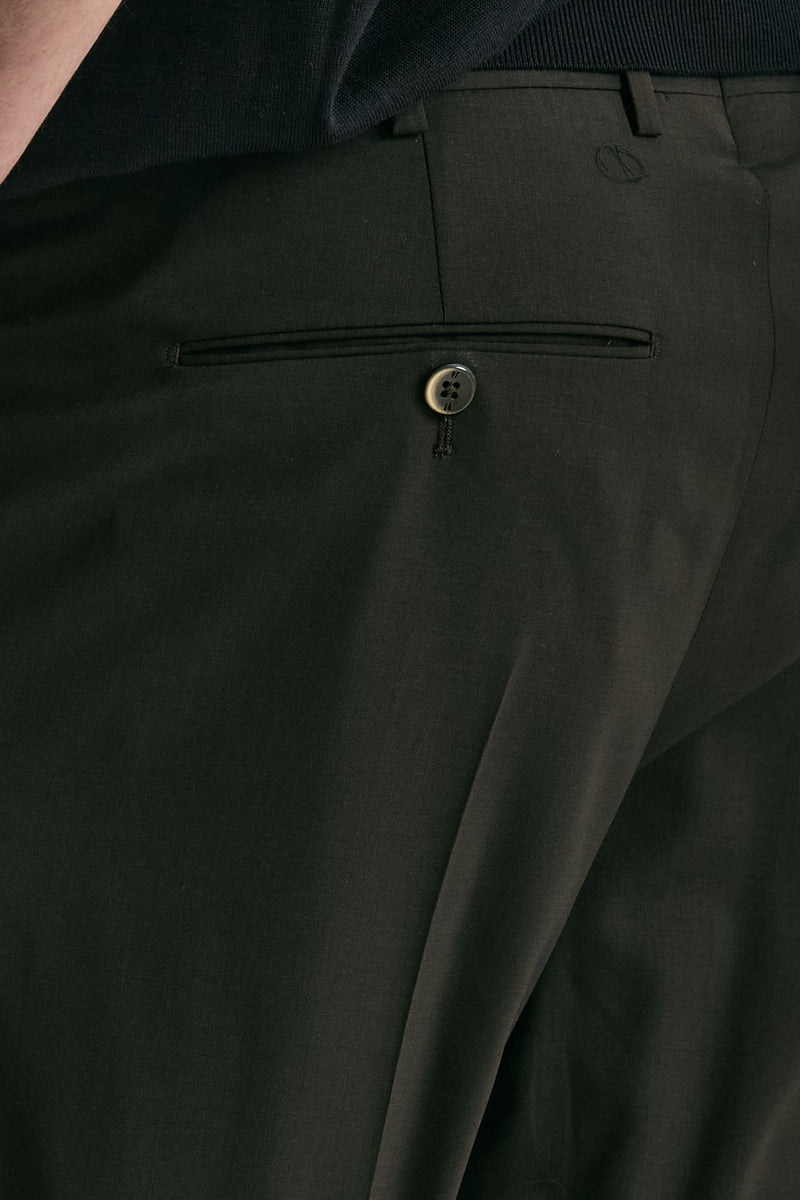 Pantalone in lana ferma UNION marrone uomo Pt torino - 7