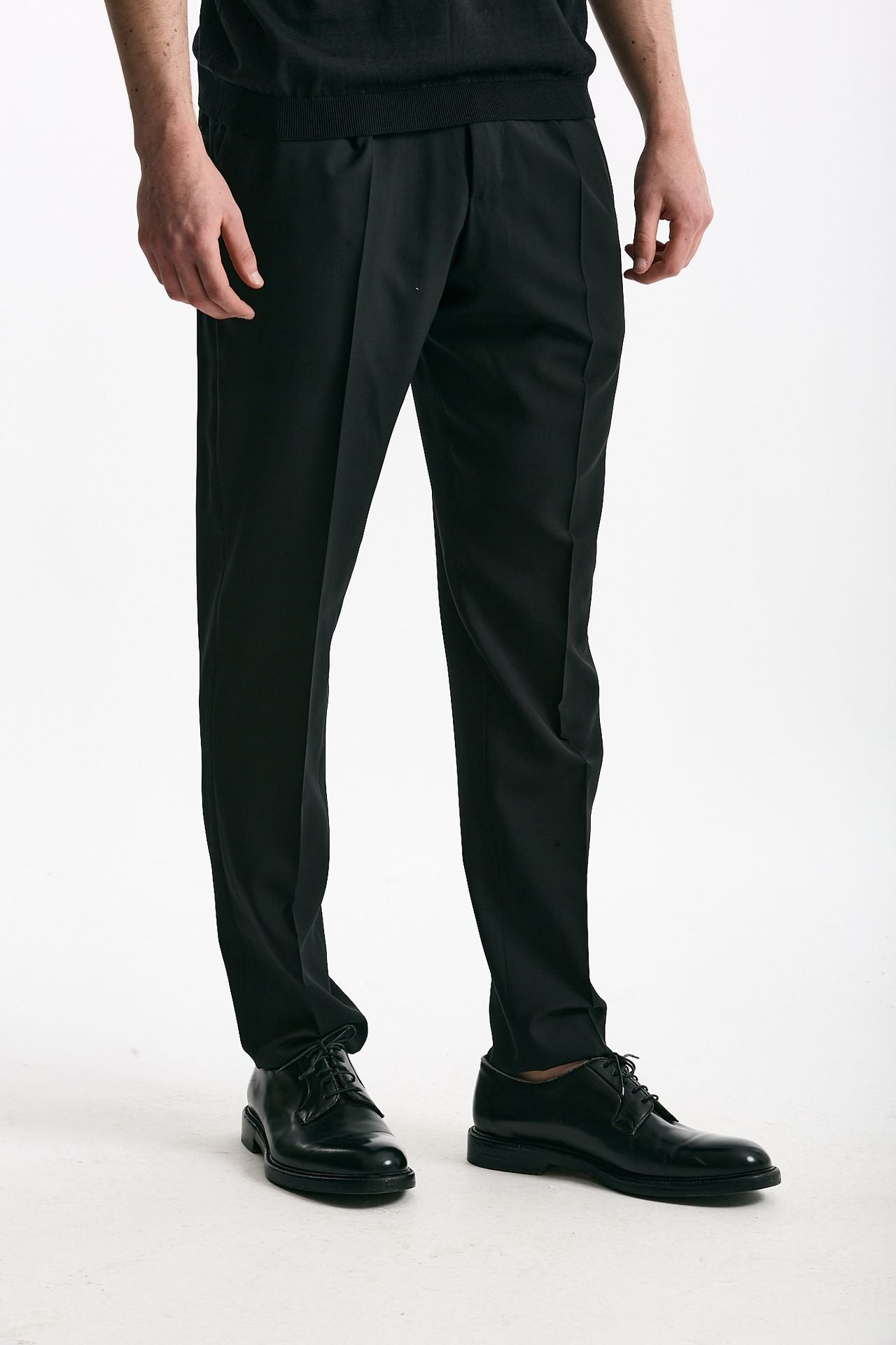 Pantalone in lana ferma UNION nero uomo Pt torino - 2