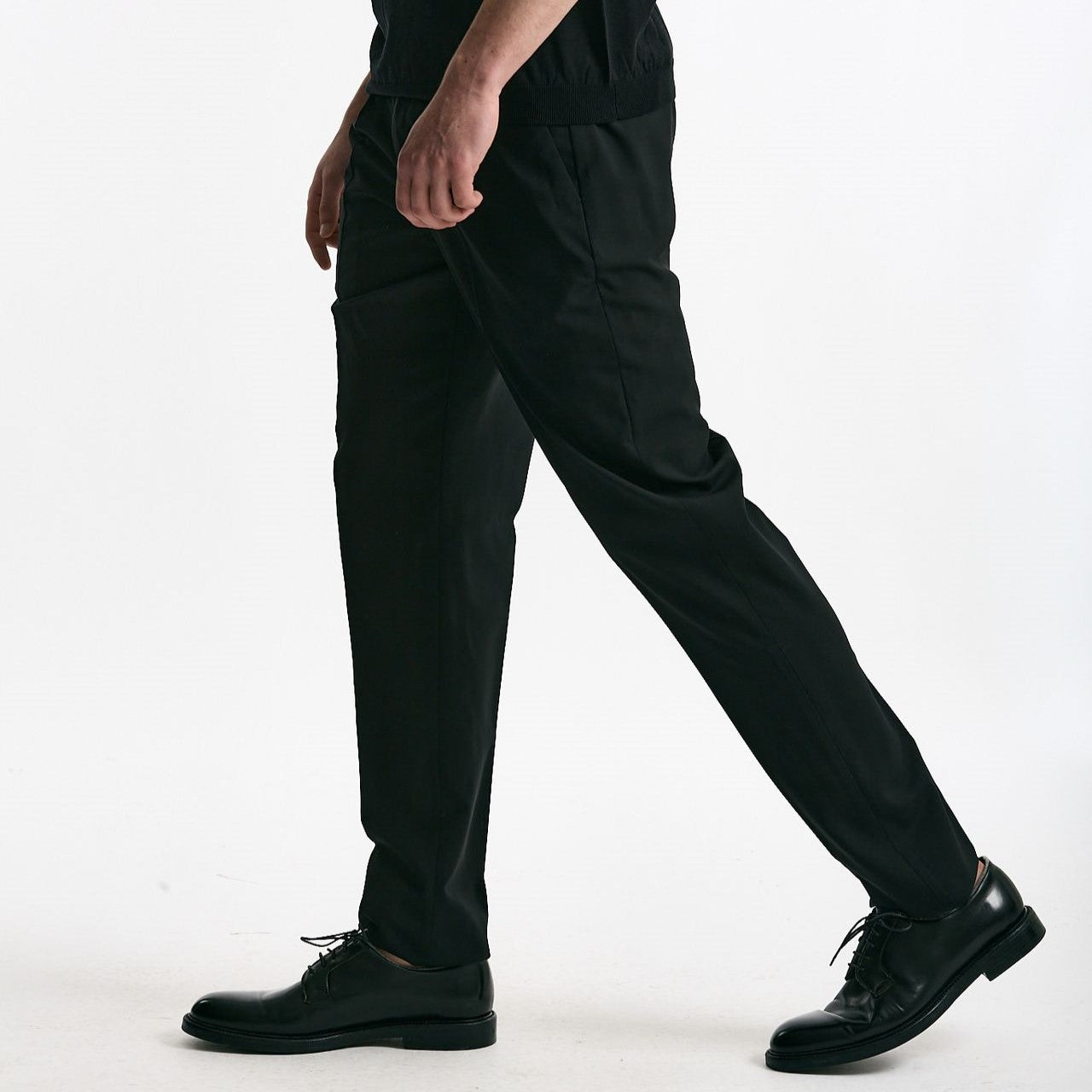 Pantalone in lana ferma UNION nero uomo Pt torino - 8