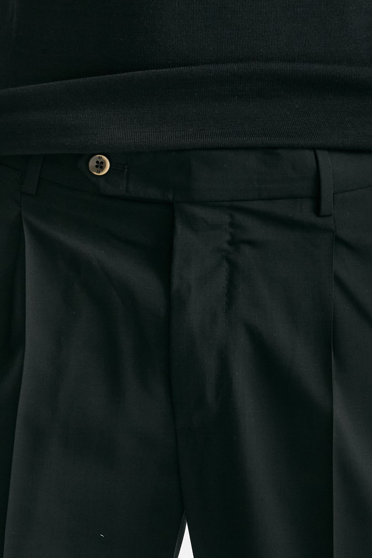 Pantalone in lana ferma UNION nero uomo Pt torino - 5