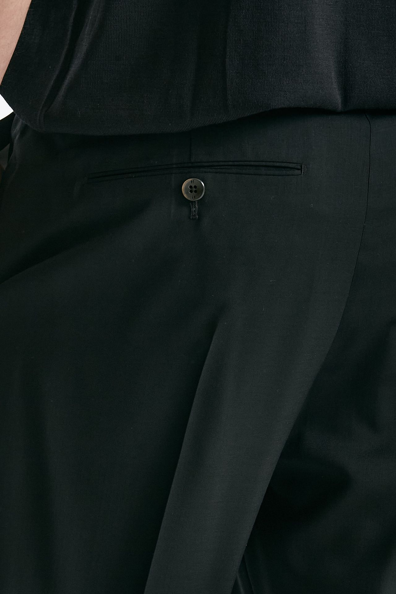 Pantalone in lana ferma UNION nero uomo Pt torino - 7