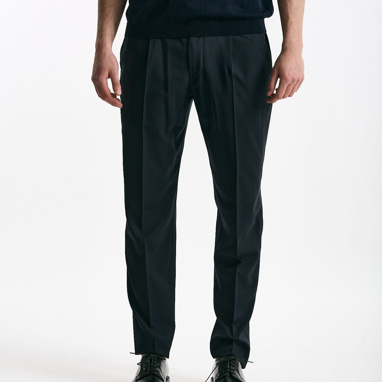 Pantalone in lana ferma UNION blu uomo Pt torino - 8