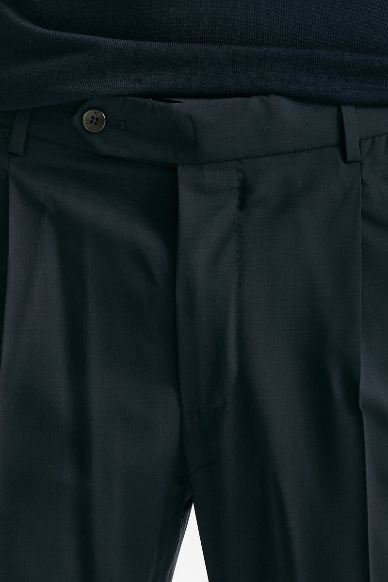 Pantalone in lana ferma UNION blu uomo Pt torino - 5