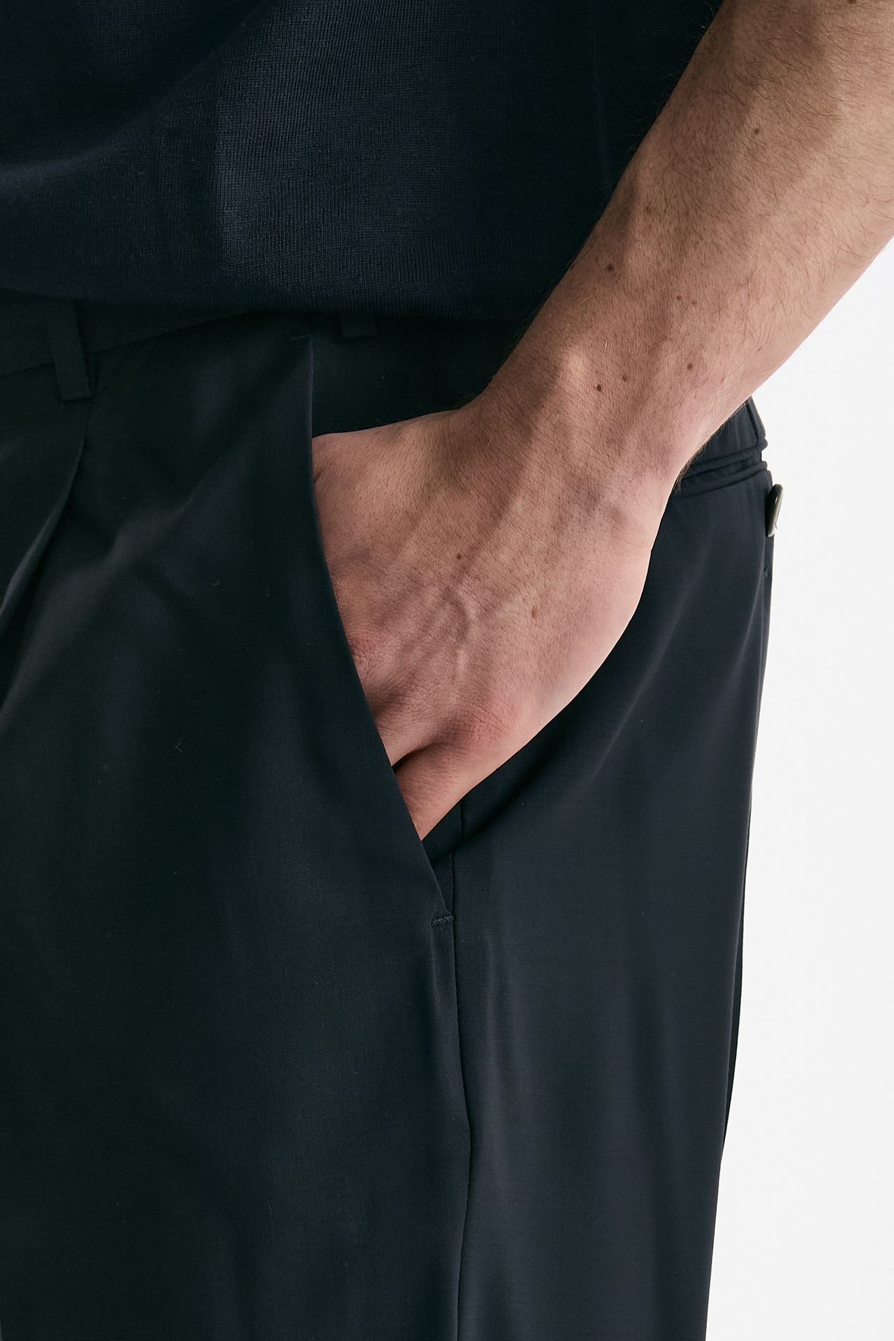 Pantalone in lana ferma UNION blu uomo Pt torino - 6