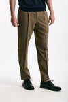 Pantalone in lana ferma UNION cammello uomo Pt torino - 3
