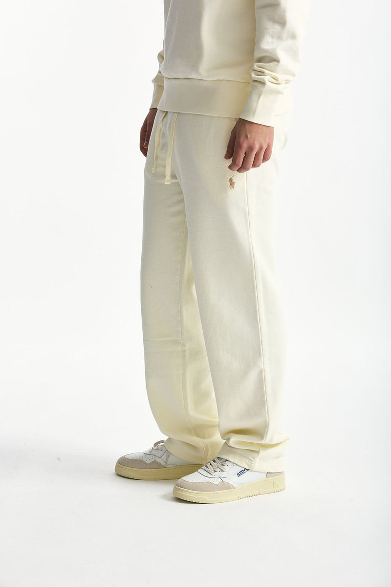 Pantalone in cotone lavato panna uomo Polo ralph lauren - 1