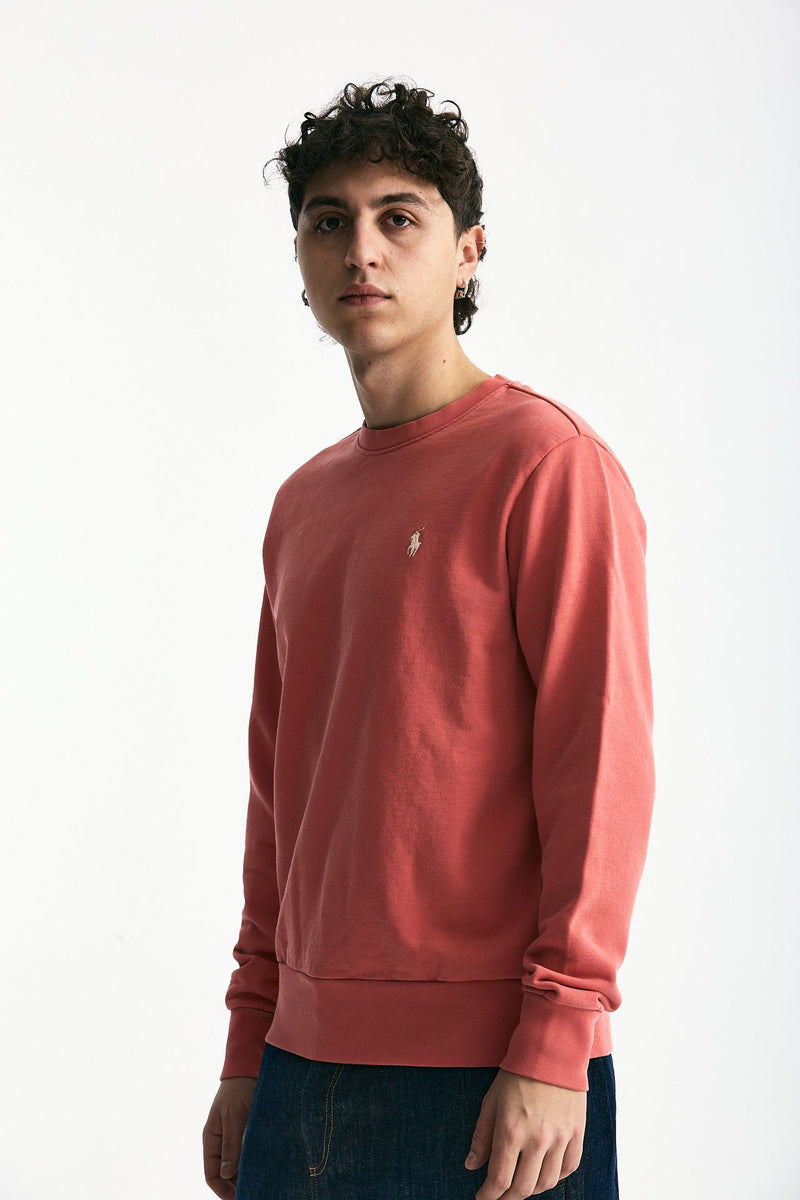 Felpa in cotone lavato corallo uomo Polo ralph lauren - 4