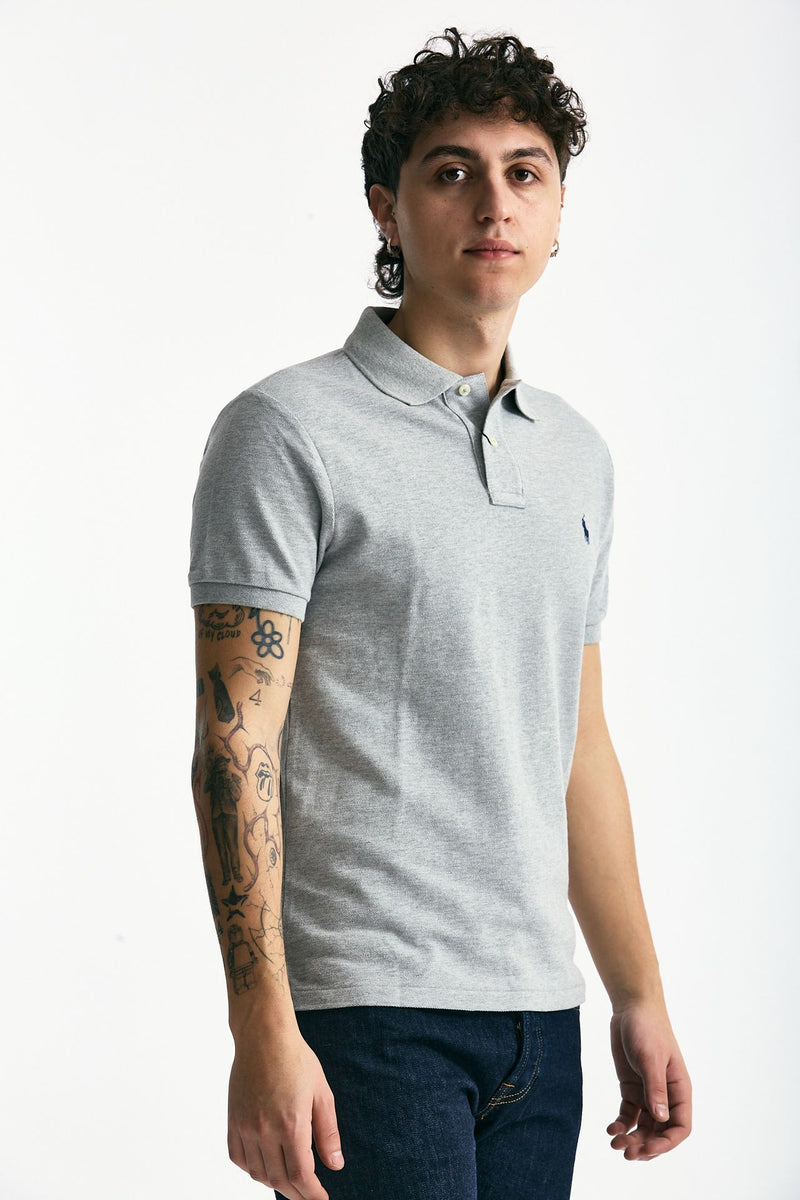 Polo Slim-Fit in cotone piquet grigio uomo Polo ralph lauren - 2