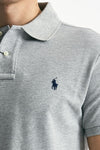Polo Slim-Fit in cotone piquet grigio uomo Polo ralph lauren - 5