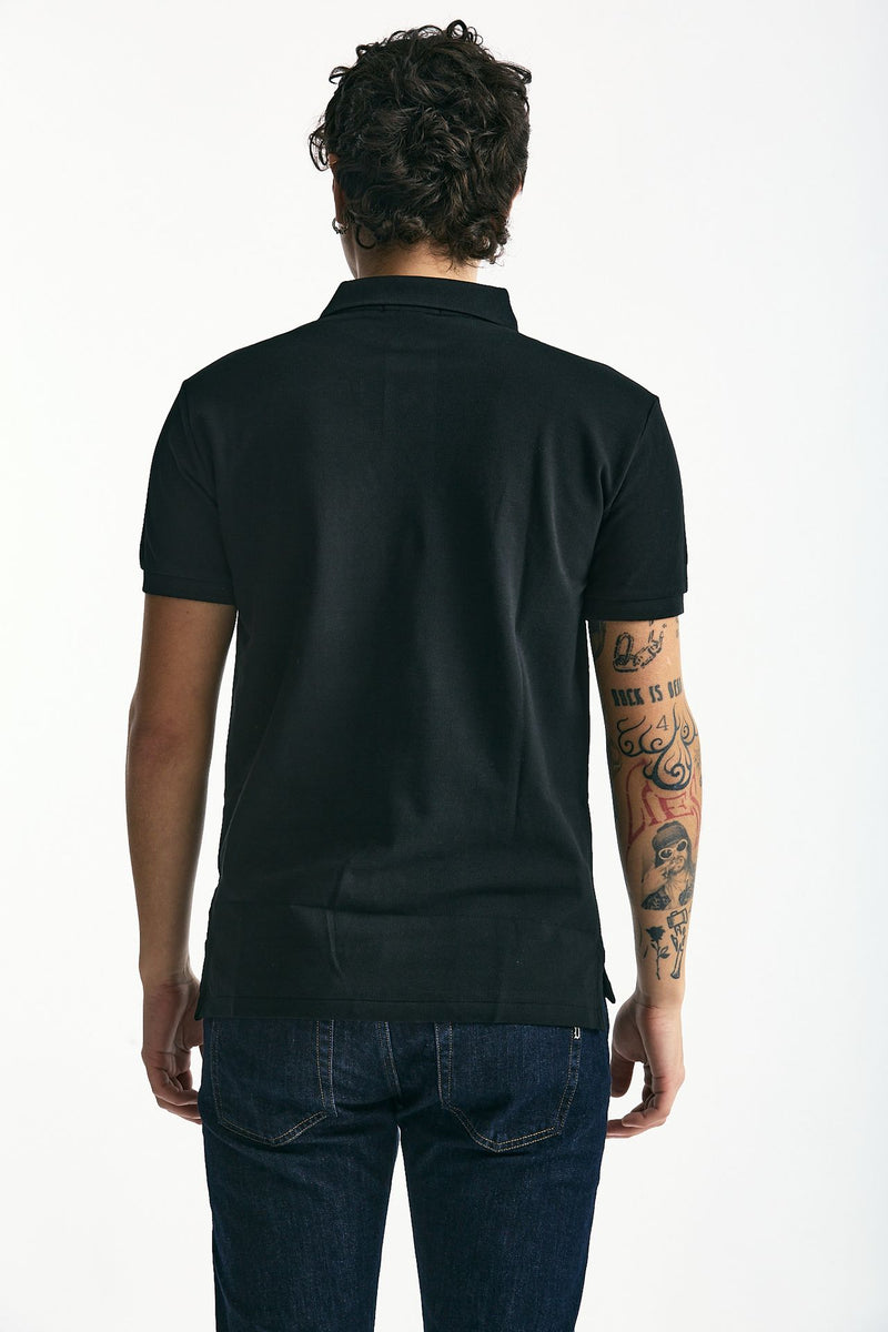 Polo Slim-Fit in cotone piquet nero uomo Polo ralph lauren - 4