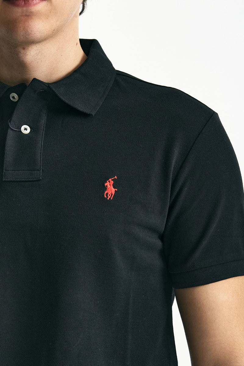 Polo Slim-Fit in cotone piquet nero uomo Polo ralph lauren - 5