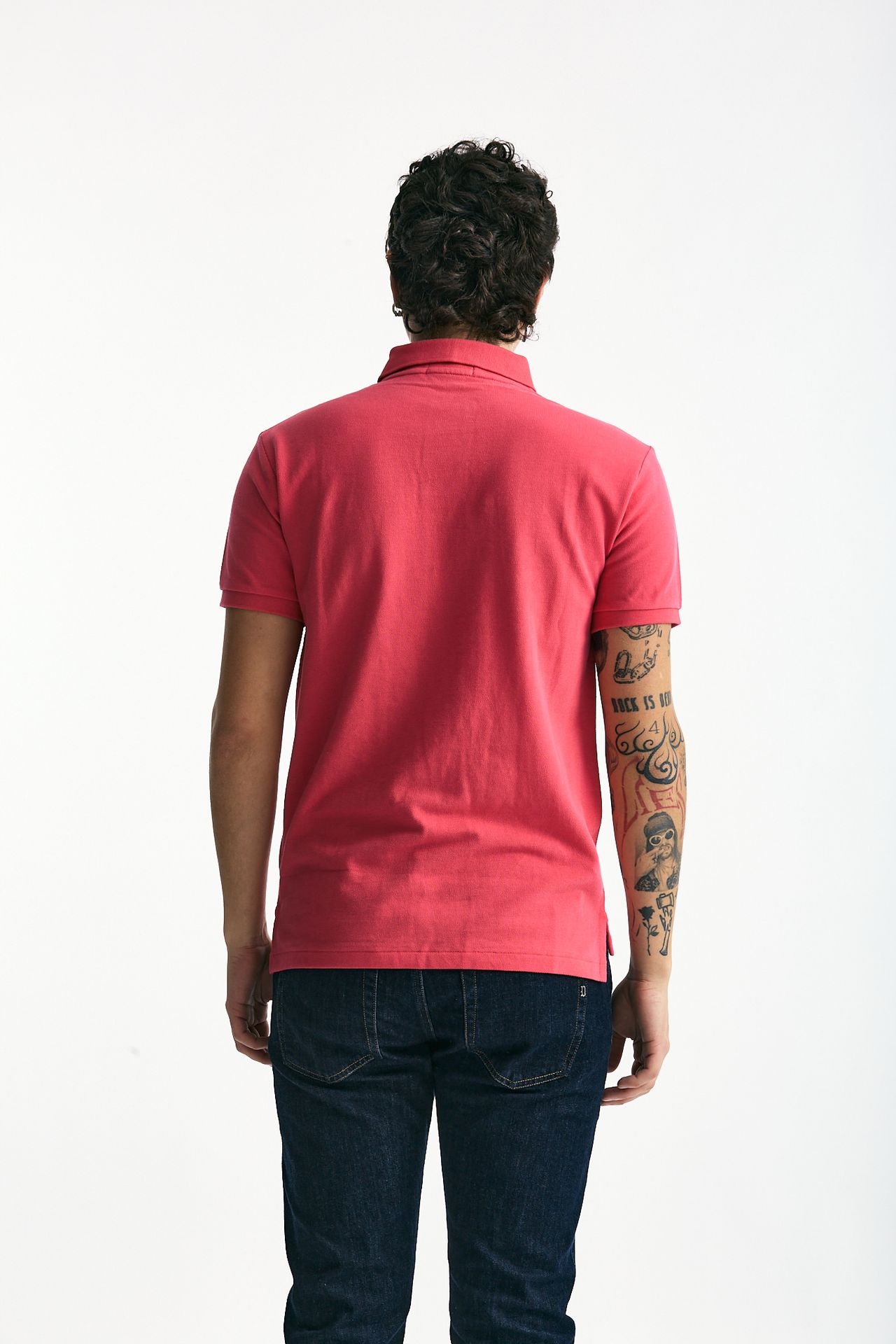 Polo Slim-Fit in cotone piquet fucsia uomo Polo ralph lauren - 3