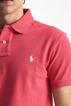 Polo Slim-Fit in cotone piquet fucsia uomo Polo ralph lauren - 5