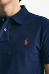 Polo Slim-Fit in cotone piquet blu uomo Polo ralph lauren - 5
