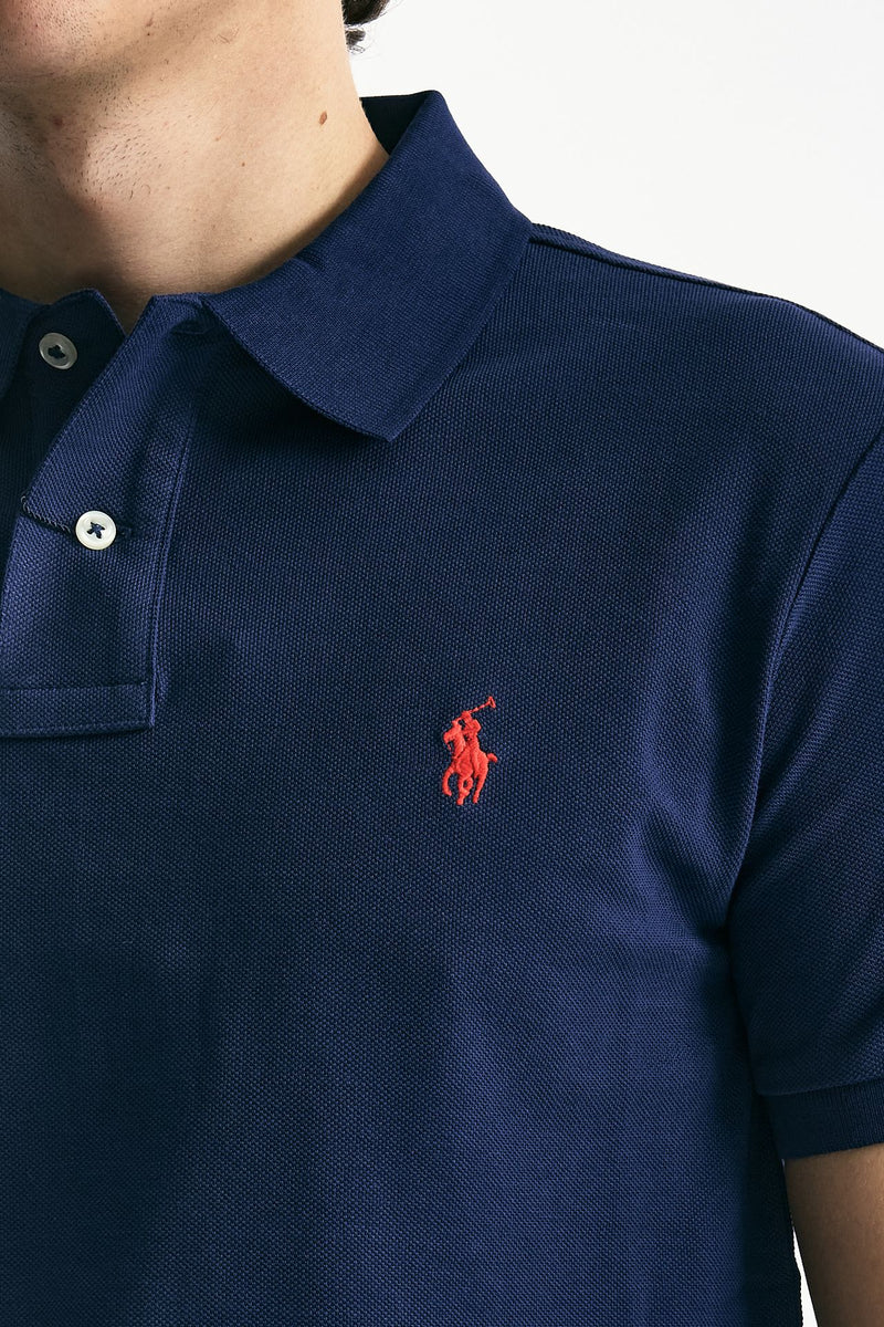 Polo Slim-Fit in cotone piquet blu uomo Polo ralph lauren - 5
