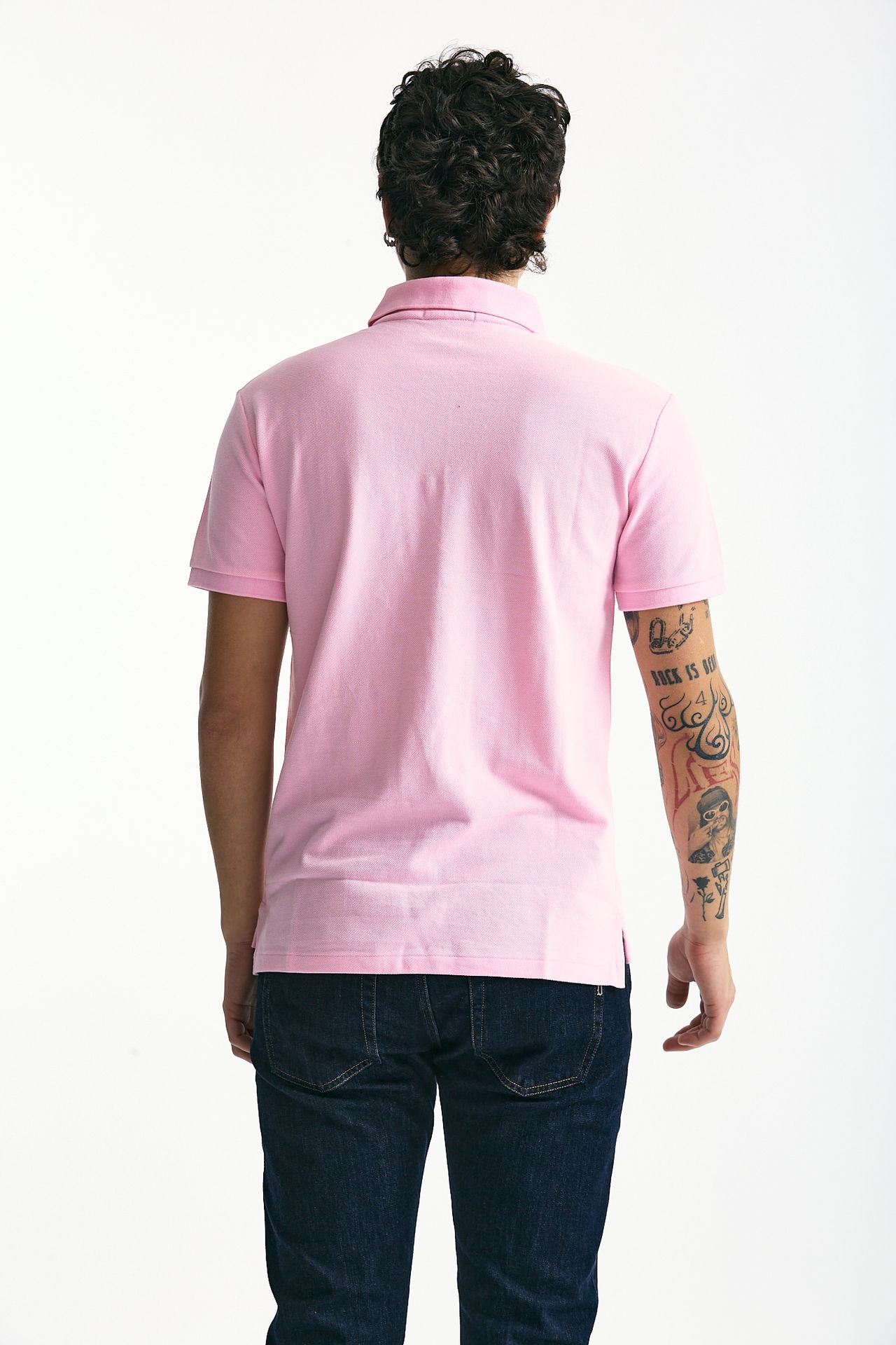 Polo Slim-Fit in cotone piquet rosa uomo Polo ralph lauren - 4