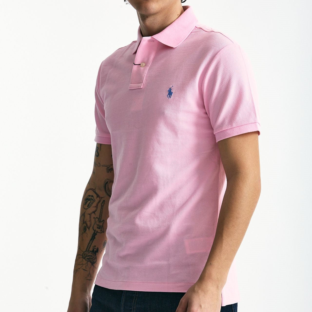 Polo Slim-Fit in cotone piquet rosa uomo Polo ralph lauren - 6