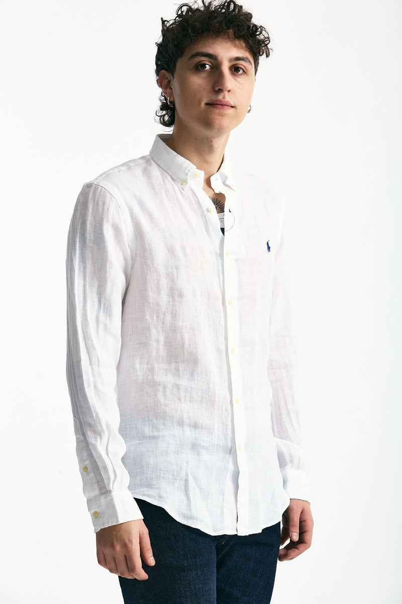 Camicia in lino bianco uomo Polo ralph lauren - 1