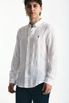 Camicia in lino bianco uomo Polo ralph lauren - 4