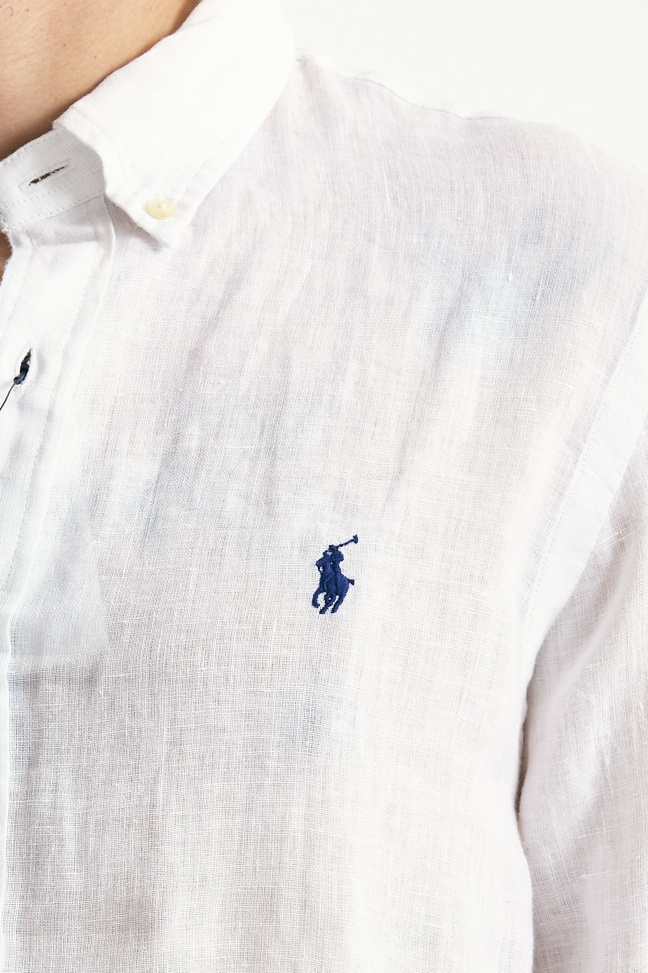 Camicia in lino bianco uomo Polo ralph lauren - 5