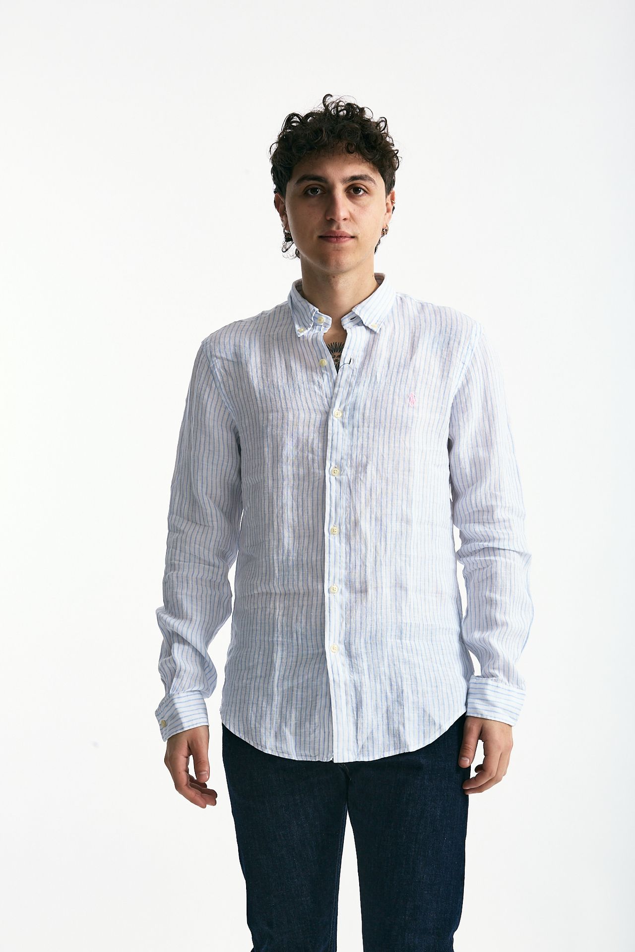 Camicia in lino rigata uomo Polo ralph lauren - 2