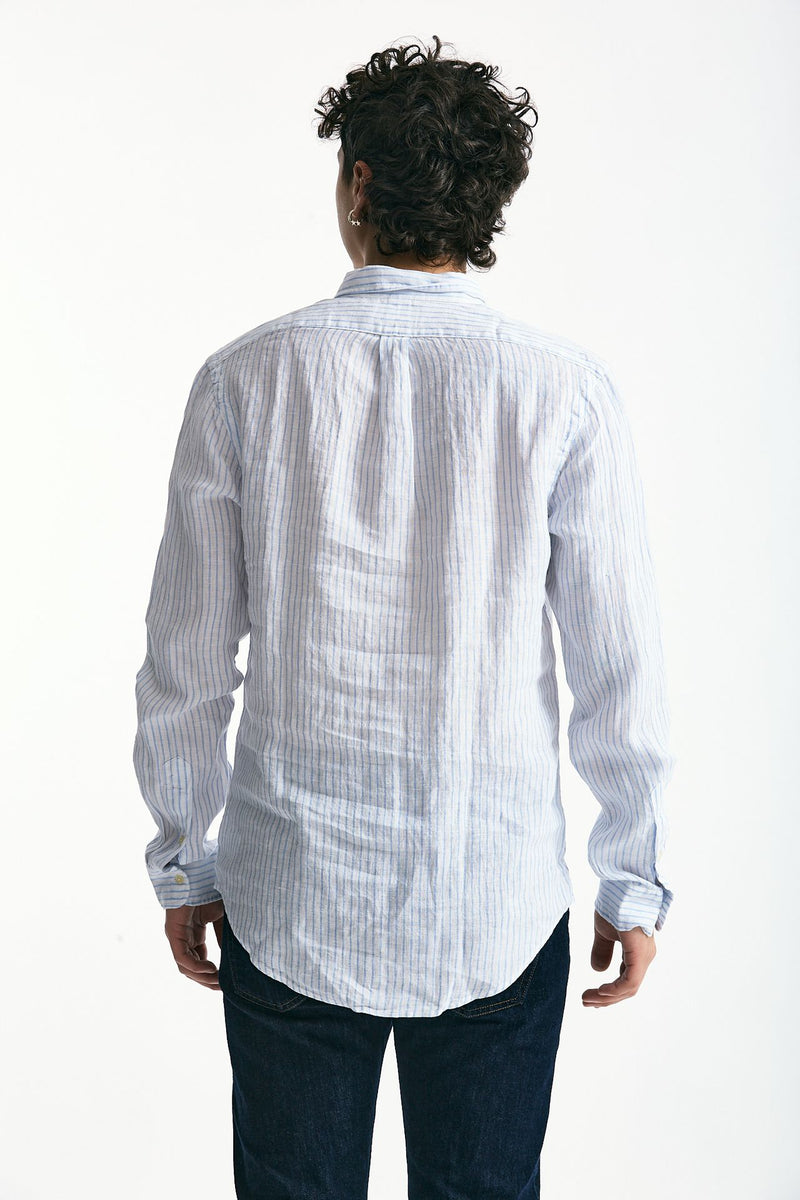 Camicia in lino rigata uomo Polo ralph lauren - 4