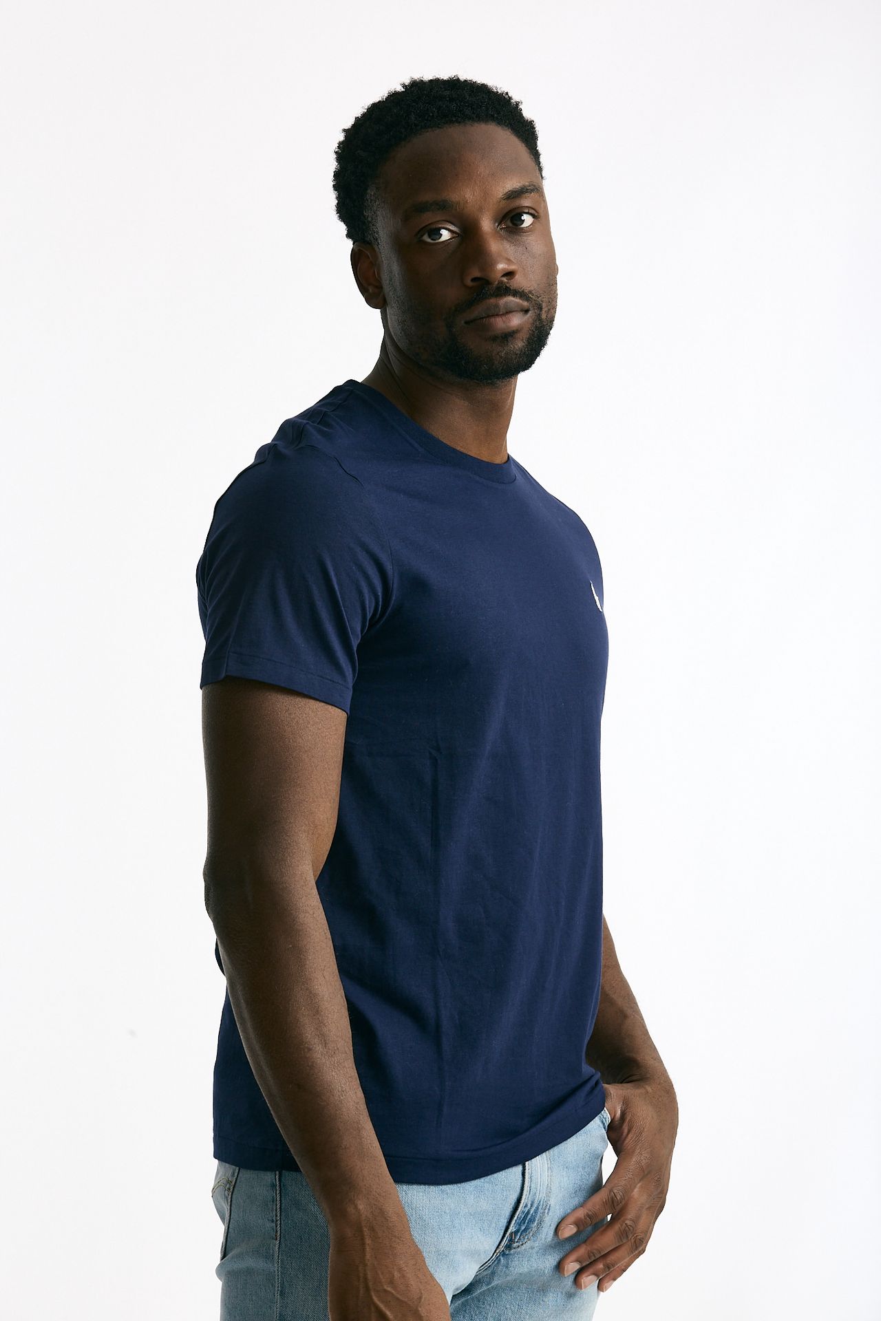 T-shirt Custom Slim-Fit in cotone blu uomo Polo ralph lauren - 4