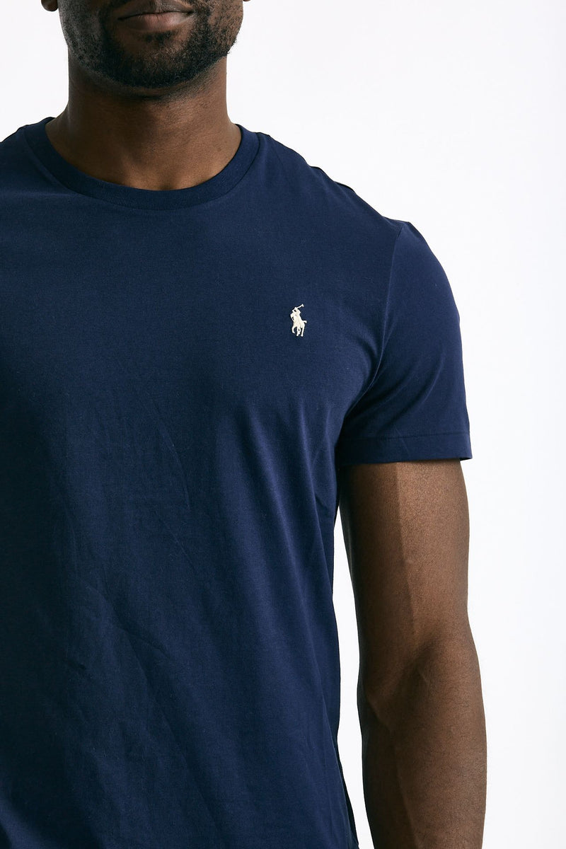 T-shirt Custom Slim-Fit in cotone blu uomo Polo ralph lauren - 5