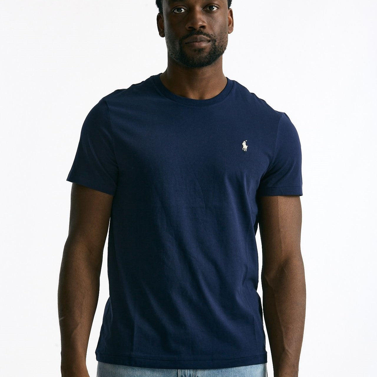 T-shirt Custom Slim-Fit in cotone blu uomo Polo ralph lauren - 6