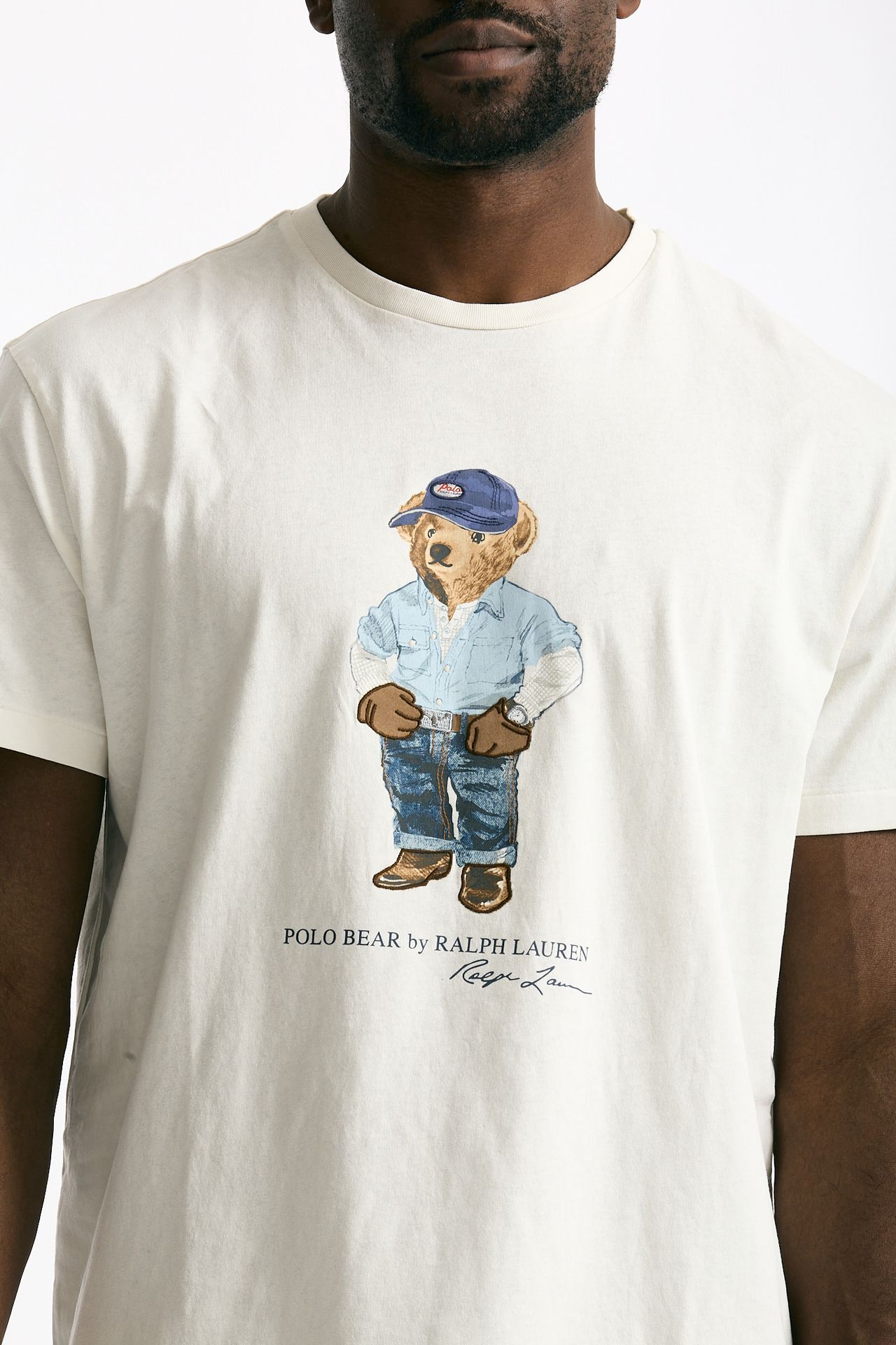 T-shirt classic fit in cotone bianco uomo Polo ralph lauren - 5