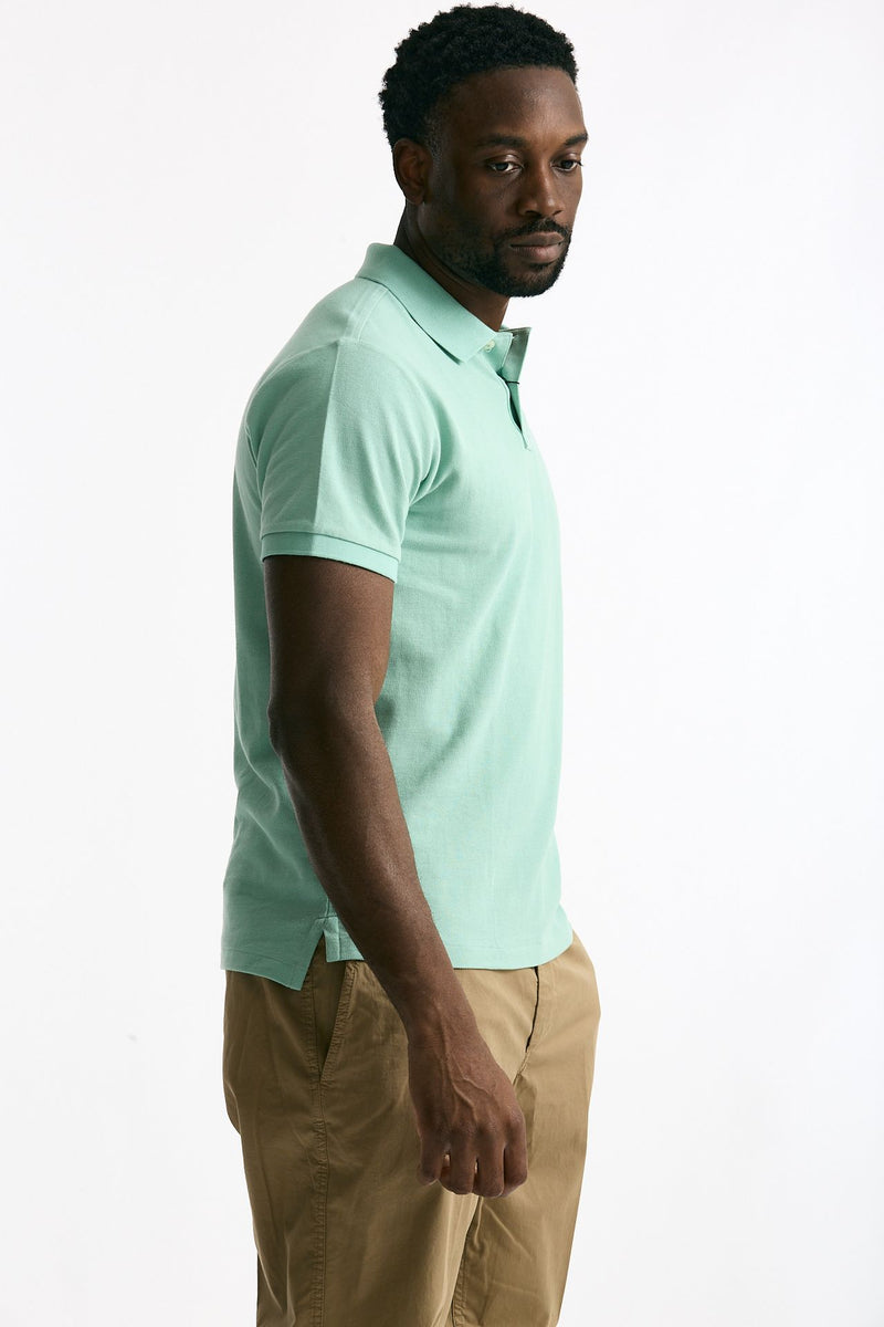 Polo in cotone piquet verde acqua uomo Polo ralph lauren - 4