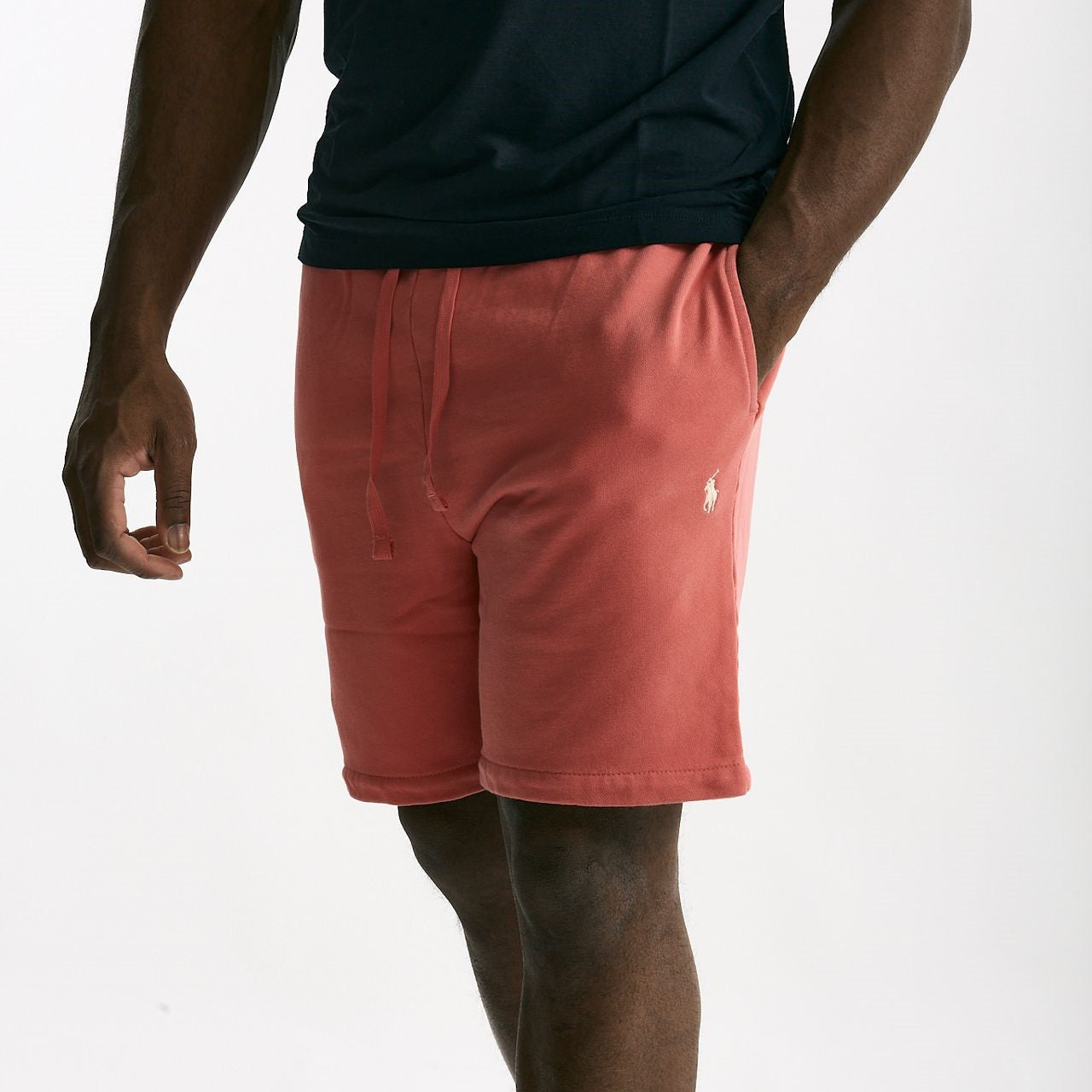 Bermuda felpa in cotone corallo uomo Polo ralph lauren - 8