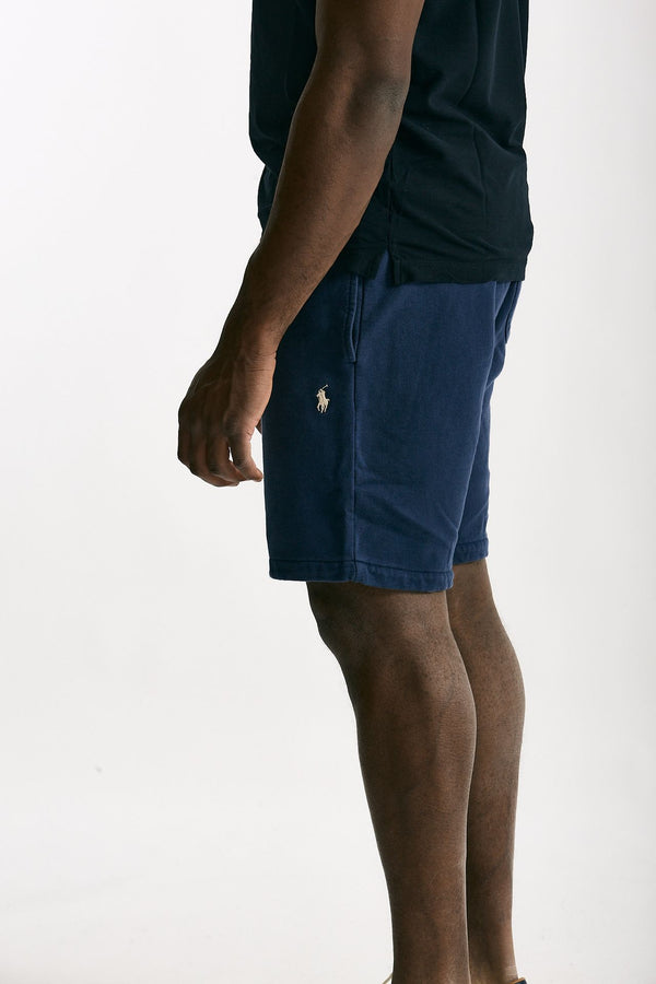 Bermuda felpa in cotone blu uomo Polo ralph lauren