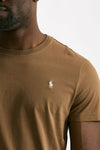 T-shirt in cotone marrone chiaro uomo Polo ralph lauren - 5