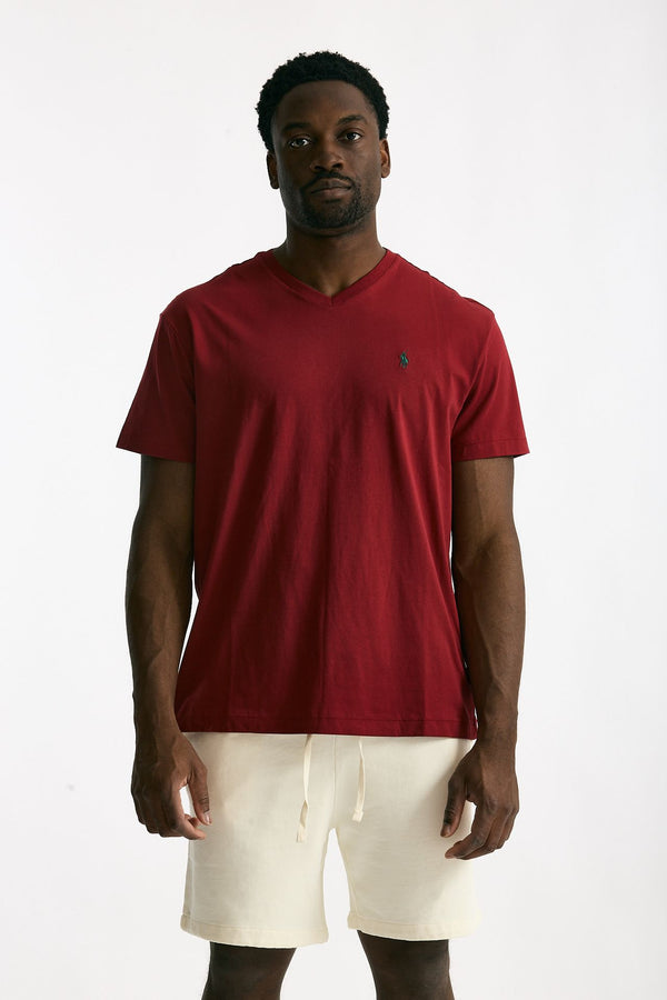 T-shirt in cotone rosso uomo Polo ralph lauren