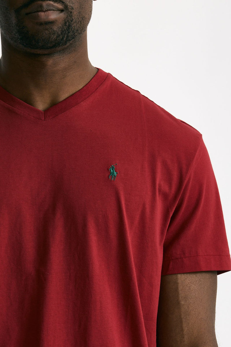 T-shirt in cotone rosso uomo Polo ralph lauren - 5