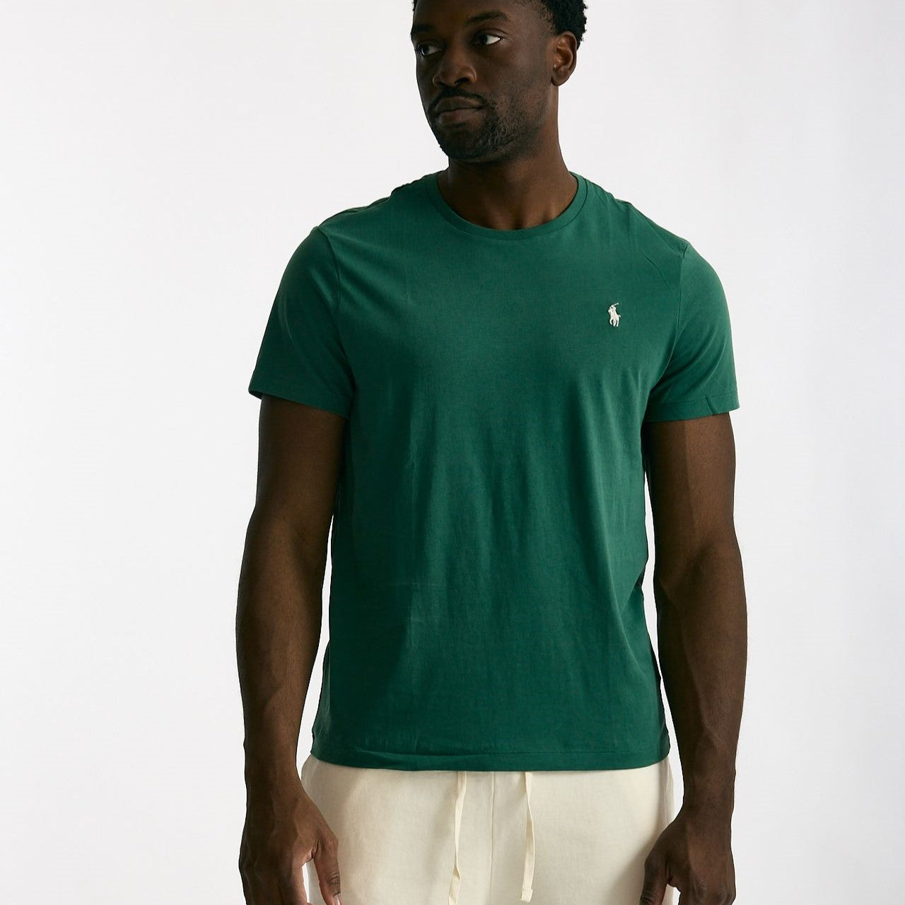 T-shirt in cotone verde smeraldo uomo Polo ralph lauren - 6