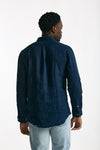 Camicia in lino blu uomo Polo ralph lauren - 3