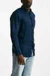 Camicia in lino blu uomo Polo ralph lauren - 4