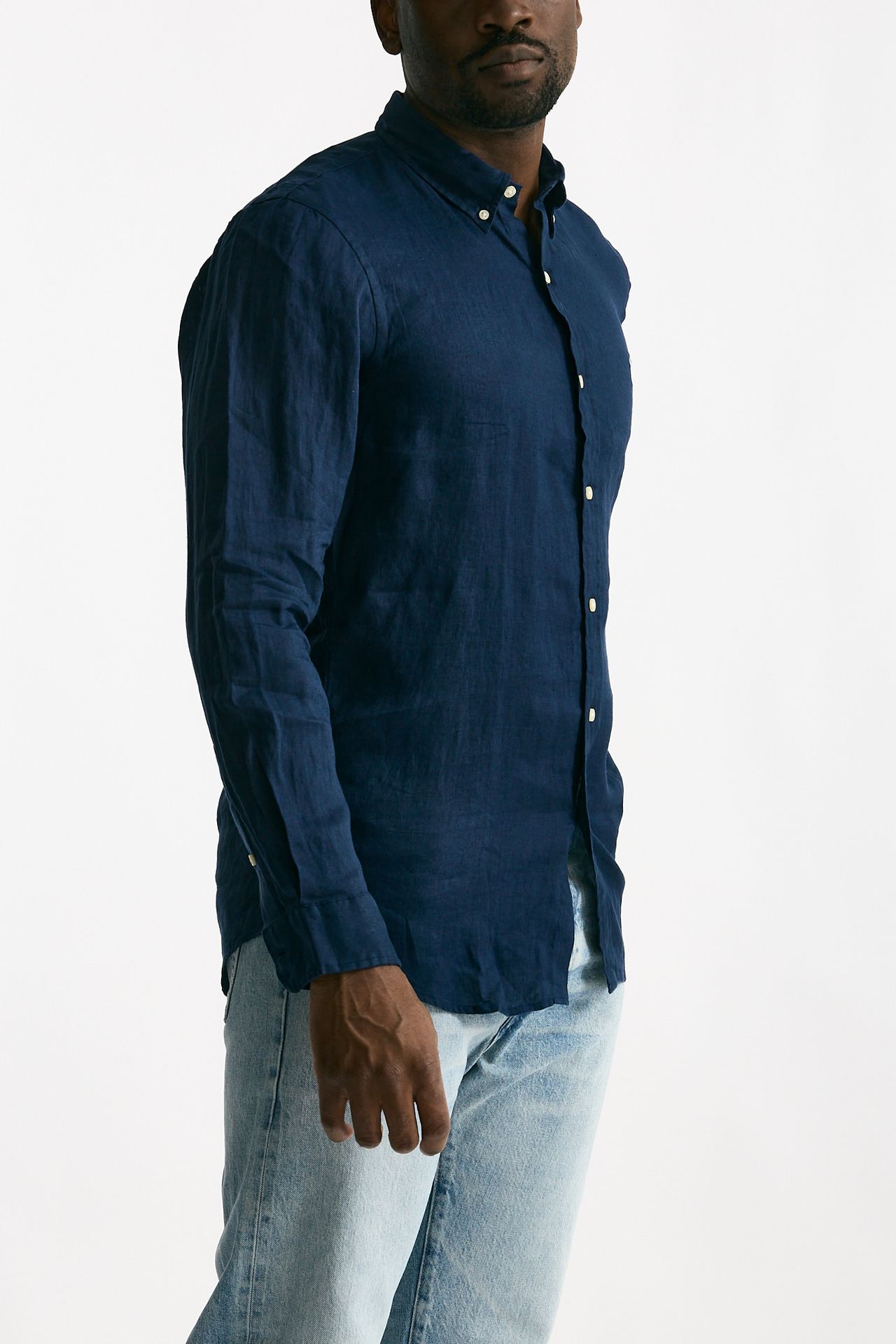Camicia in lino blu uomo Polo ralph lauren - 4