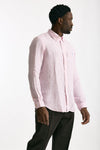 Camicia in lino bianco e rosa uomo Polo ralph lauren - 1