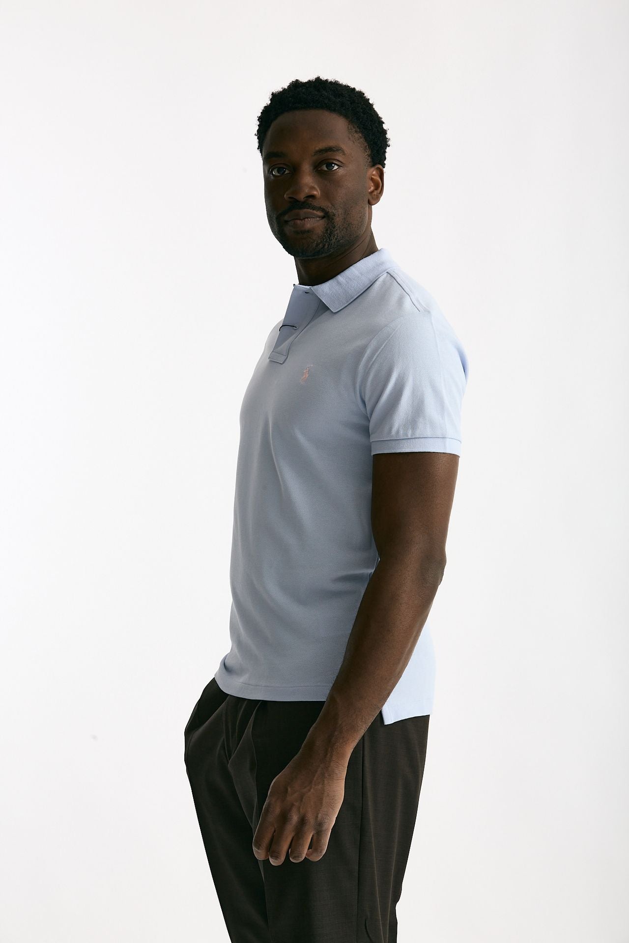 Polo in cotone piquet azzurro uomo Polo ralph lauren - 3