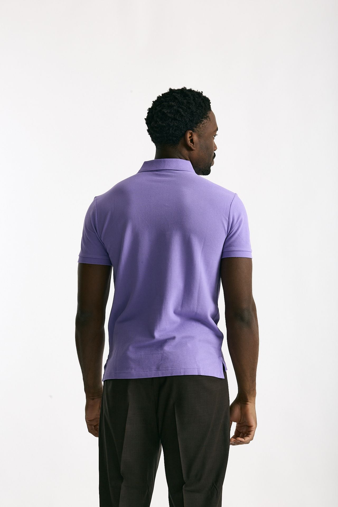 Polo in cotone piquet viola chiaro uomo Polo ralph lauren - 2