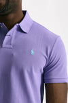 Polo in cotone piquet viola chiaro uomo Polo ralph lauren - 4