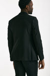 Abito monopetto nero Lana stretch uomo Santaniello - 3