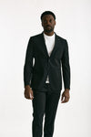 Abito monopetto nero Lana stretch uomo Santaniello - 8