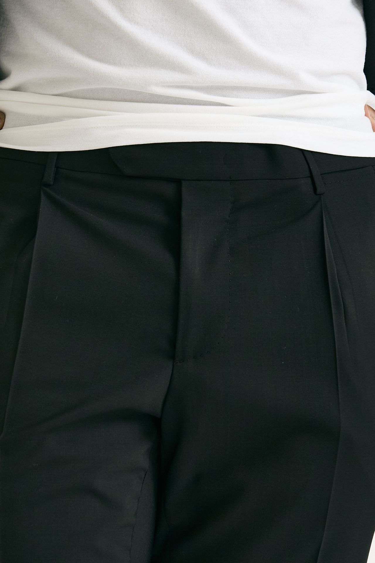 Abito monopetto nero Lana stretch uomo Santaniello - 9