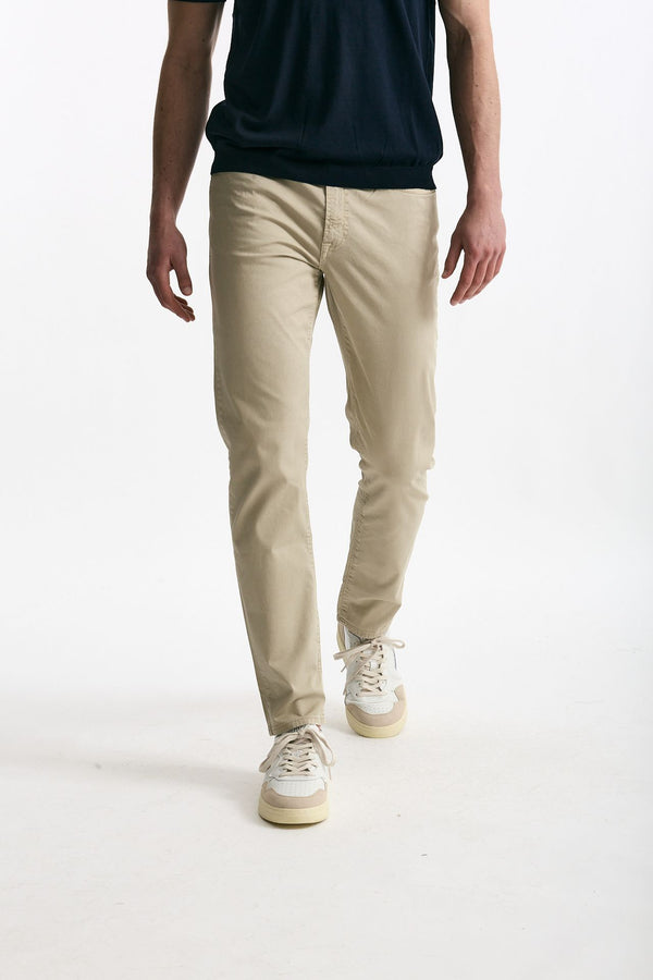 Jeans in cotone stretch beige uomo Siviglia
