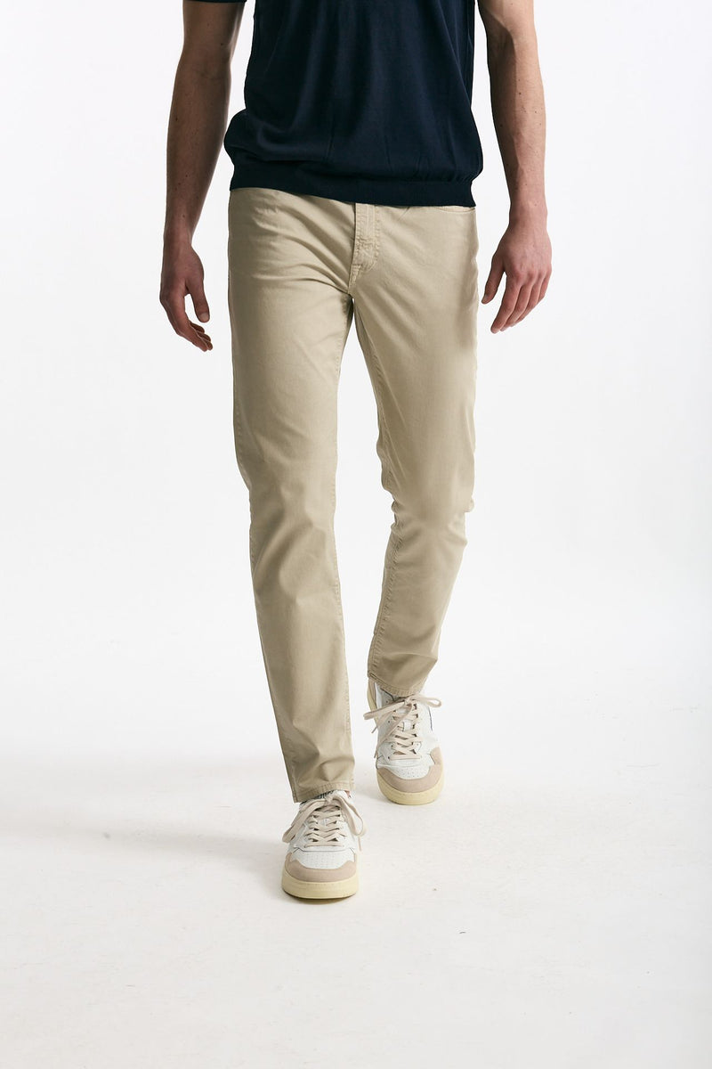 Jeans in cotone stretch beige uomo Siviglia - 1